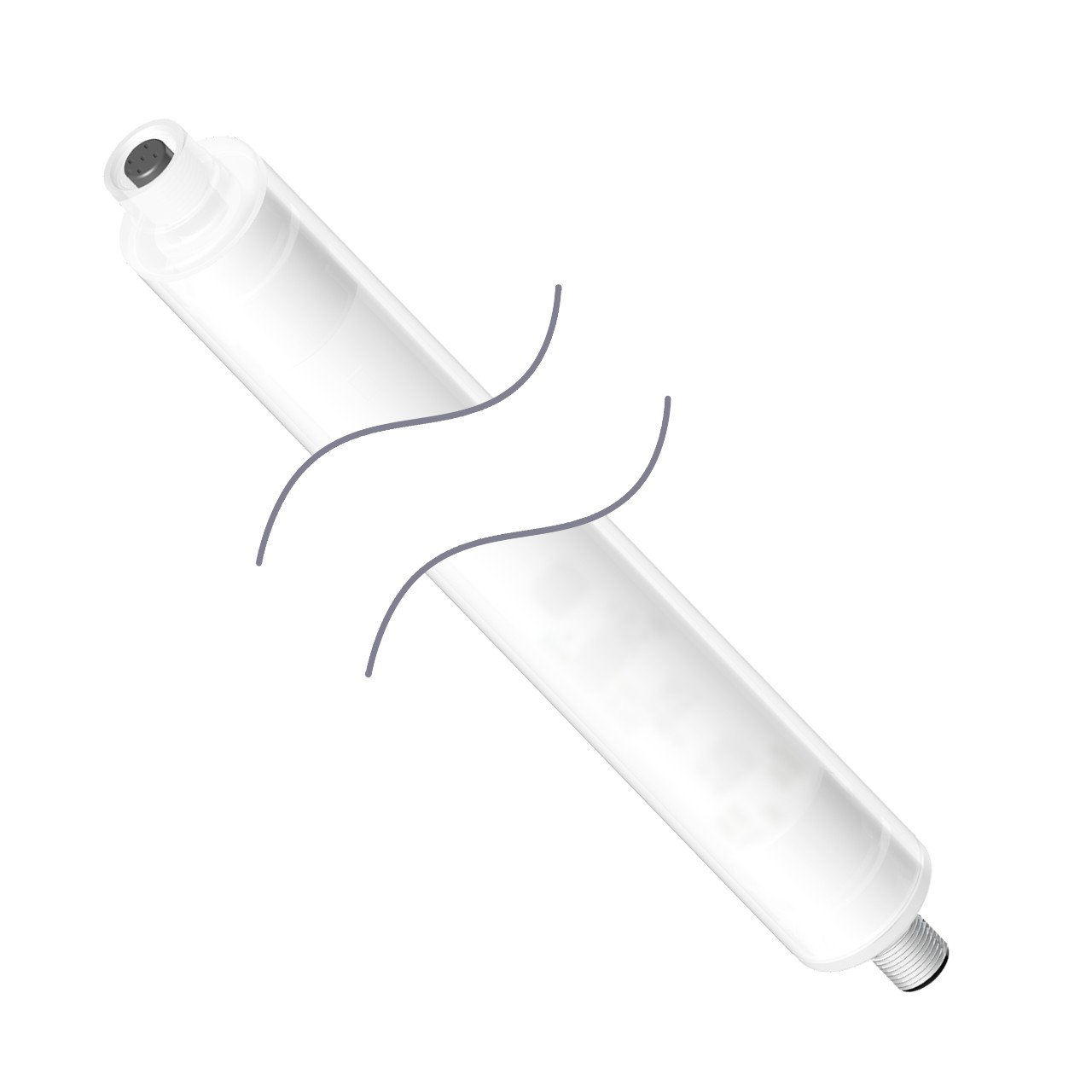 Banner Engineering LED Machine Light; Cylindrical; 570 x 27mm Diameter; Green/Red Light; 12-30VDC; IP69K; M12 Quick Disconnect